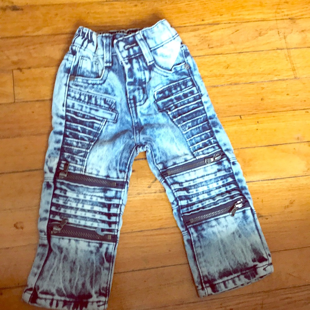 Baby boys biker jeans